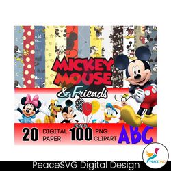 100 Mickey Mouse And Friends Bundle PNG