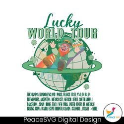 Lucky World Tour Funny Leprechaun PNG
