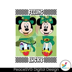 Mickey and Friends Feeling Lucky SVG