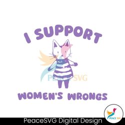 I Support Womens Wrongs Cat Meme SVG
