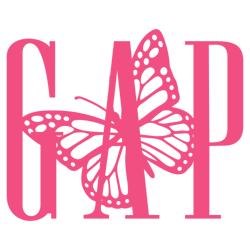 Gap Butterfly Logo Svg, Fashion Brand Logo Svg, Logo Svg