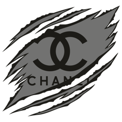 Ripped Chanel Logo Svg, Fashion Brand Logo Svg, Logo Svg
