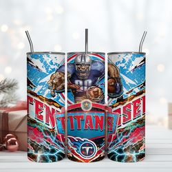 Tennessee Titans, Football Mascot 20Oz Tumbler Design, Wrap Design