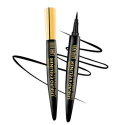 Quick Drying Long Lasting 16 Hour Wear Precise Eyeliner Wing, Eyeliner Breakup Proof Liquid Eyeliner Brush Tip Pen