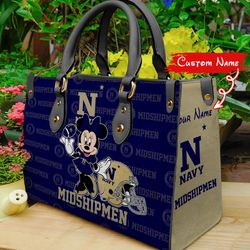 Navy Midshipmen Minnie Women Leather Hand Bag