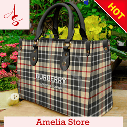 Burberry Luxury Brand Leather Handbag