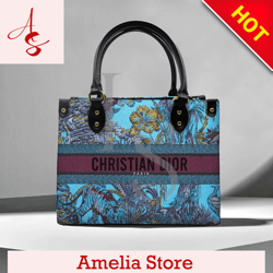 Christian Dior Celestial Blue Leather Handbag