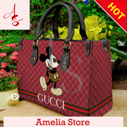 Gucci Mickey Luxury Leather Handbag