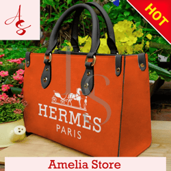 Hermes Paris Leather Handbag