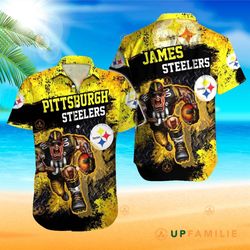 Steelers Hawaiian Shirt NFL Cool Custom Hawaiian Shirts