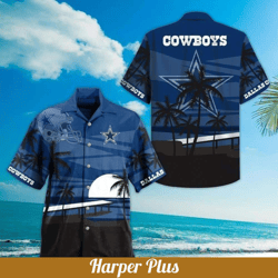 Dallas Cowboys Hawaiian Shirt Gift For Summer Holiday, NFL Hawaiian Shirt