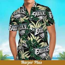 Philadelphia Eagles Hawaiian Shirt Banana Leaf Summer Gift For Friend, NFL Hawaiian Shirt