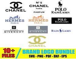 Chanel Logo Bundle Svg, Luxury Brand Logo Svg