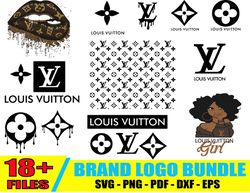 Louis Vuitton Bundle Svg, Luxury Logo Svg, Luxury Brand Logo Svg