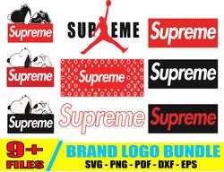 Supreme Logo Bundle Svg, Supreme Logo Svg, Luxury Brand Logo Svg
