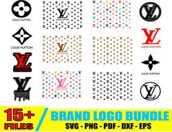 Louis Vuitton Bundle Svg, LV Logo Svg, Luxury Brand Logo Svg