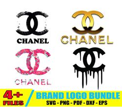 Chanel Logo Bundle Svg, Chanel Logo Svg, Luxury Brand Logo Svg