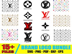 Louis Vuitton Bundle Svg, LV Logo Svg, Luxury Brand Logo Svg