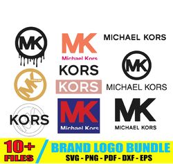Michael Kors Logo Bundle Svg, MK Logo Bundle, Luxury Brand Logo Svg