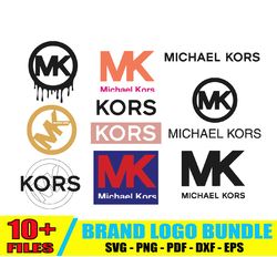 Michael Kors Logo Bundle Svg, MK Logo Svg, Luxury Brand Logo Svg