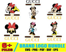 Minnie Gucci Logo Svg, Disney Gucci Svg, Luxury Brand Logo Svg