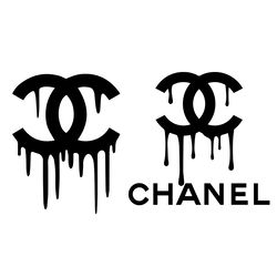 Dripping Chanel Logo Svg, Luxury Brand Logo Svg