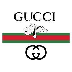 Gucci Snoopy Logo Svg, Luxury Brand Logo Svg