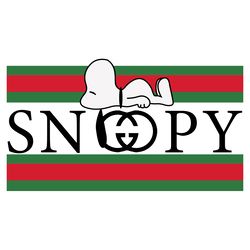 Snoopy Gucci Trending Logo Svg, Luxury Brand Logo Svg