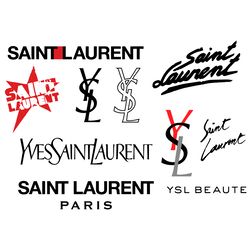Yves Saint Laurent Logos Bundle Svg, Brand Logo Tumbler
