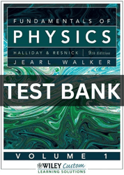 Test bank for fundamentals of physics 9th edition by resnick