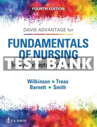 Test Bank Fundamentals of Nursing Theory Concepts and Applications 4th Edition  Wilkinson