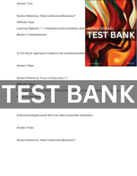 Latest 2023 Test bank Abnormal Psychology 6th Canadian Edition Flett Instant Download