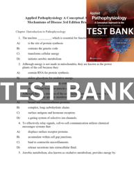 Test Bank Applied Pathophysiology A Conceptual Approach to the Mechanisms of Disease 3rd Edition
