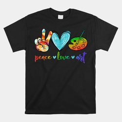 Peace Love Painting Palette Shirt