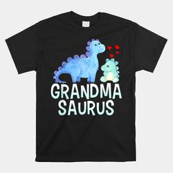 grandmasaurus funny dinosaur baby shower grandma shirt