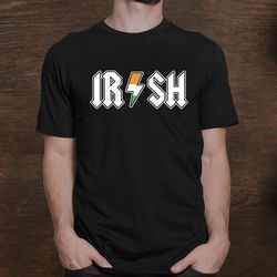 Irish Rock And Roll St Patricks Day Outfit Retro Music Band Shirt