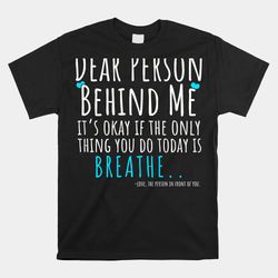 Mental Health And Suicide Prevention Awareness Person Behind Shirt