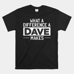 David Dave What A Difference A Dave Makes Shirt