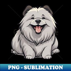 Kawaii Keeshond Puppy - PNG Transparent Sublimation Design - Add a Festive Touch to Every Day