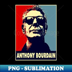 Retro Anthony Bourdain - High-Resolution PNG Sublimation File - Bold & Eye-catching
