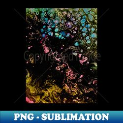 Flower garden abstract pour - Retro PNG Sublimation Digital Download - Defying the Norms