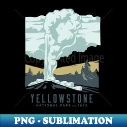 Yellowstone National Park 2 - Aesthetic Sublimation Digital File - Perfect for Sublimation Art