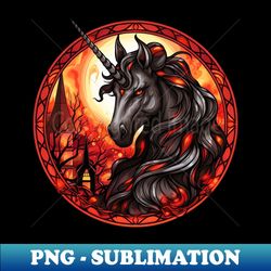 Nightmare Unicorn - Sublimation-Ready PNG File - Create with Confidence