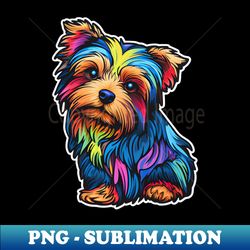 Pop Art Yorkshire Terrier - PNG Transparent Sublimation Design - Instantly Transform Your Sublimation Projects