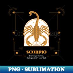 Scorpio - Premium Sublimation Digital Download - Bold & Eye-catching