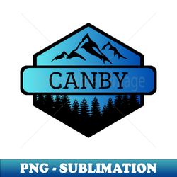Canby Oregon Mountains and Trees - Exclusive PNG Sublimation Download - Stunning Sublimation Graphics