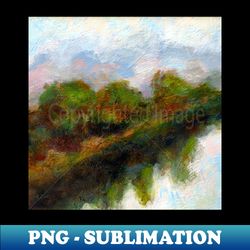 reflected trees landscape art - professional sublimation digital download - bold & eye-catching