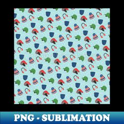 Winter Hats Pattern - Signature Sublimation PNG File - Fashionable and Fearless