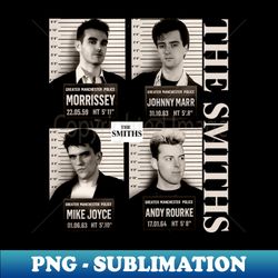 The Smiths 80s 90s Vintage Retro Rock Music Band - PNG Transparent Sublimation File - Perfect for Personalization