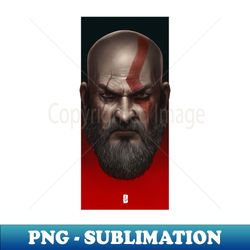 old man kratos - retro png sublimation digital download - bold & eye-catching